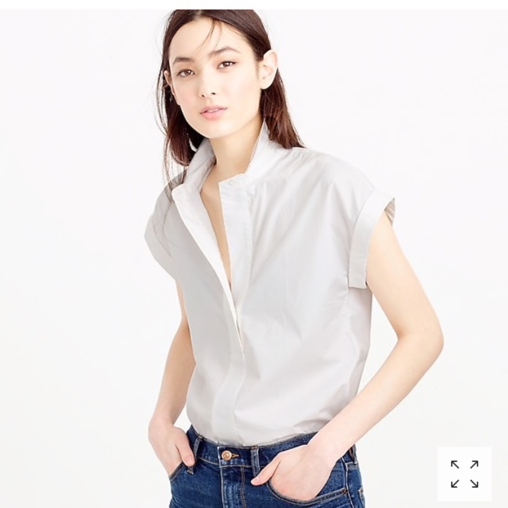 J. Crew Short Sleeve Pop-over Shirt NWOT